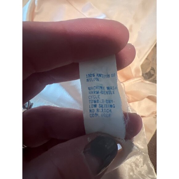 Vintage Henson Kickernick Gown Lace Floral Detail Negligee Button Robe 60s - Picture 9 of 9